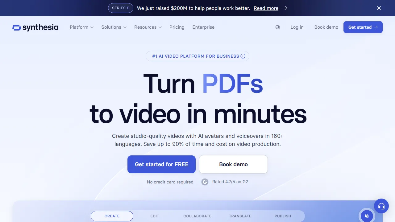 Synthesiaのスクリーンショット