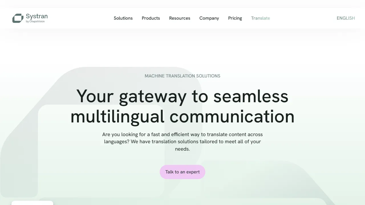 SYSTRAN Translateのスクリーンショット