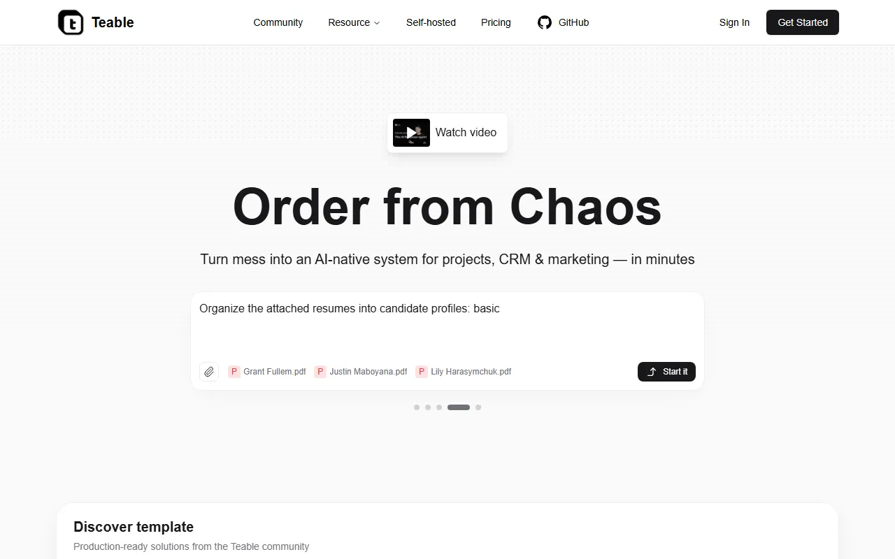 Teableのスクリーンショット
