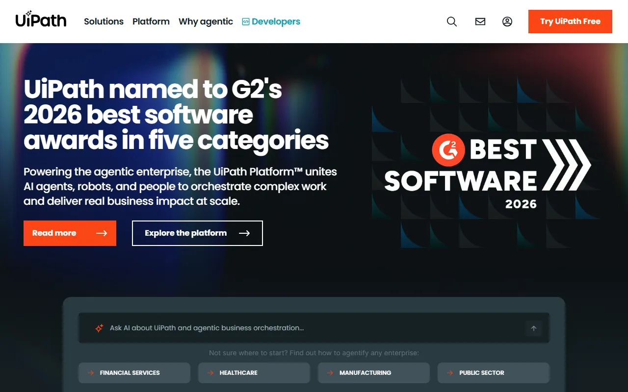 UiPathのスクリーンショット
