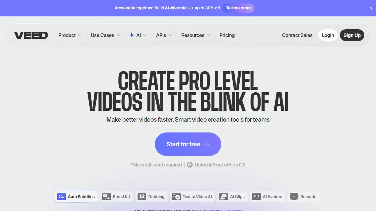 Veed.ioのスクリーンショット