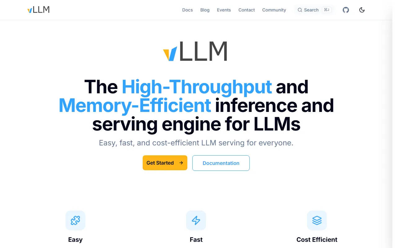 vLLMのスクリーンショット