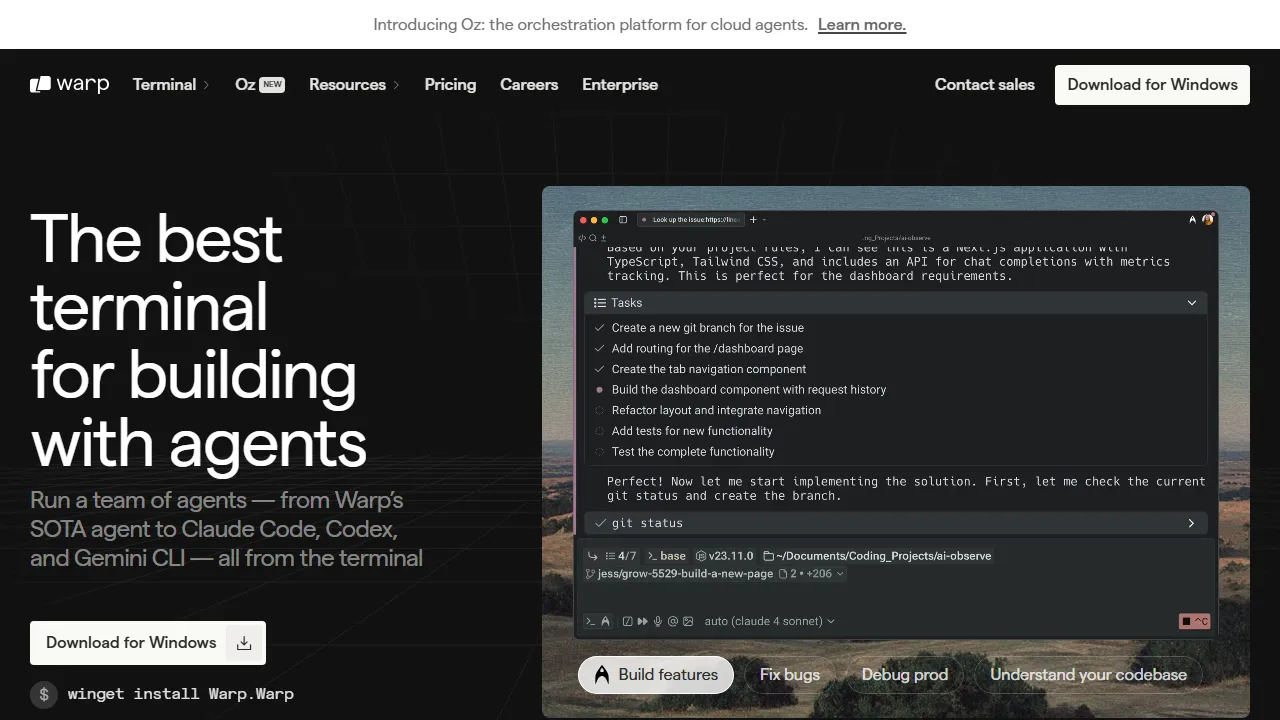 Warpのスクリーンショット