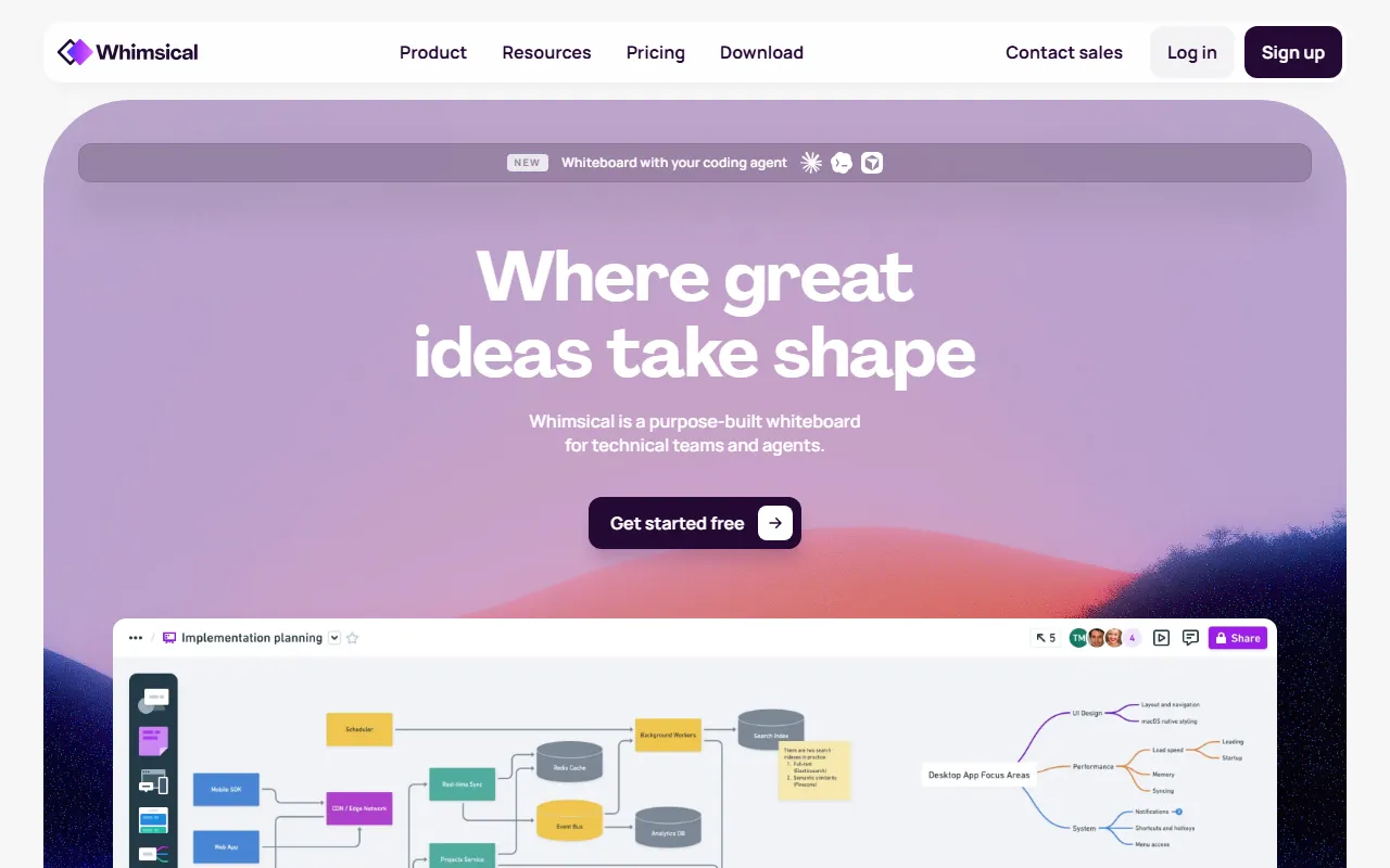 Whimsical AIのスクリーンショット