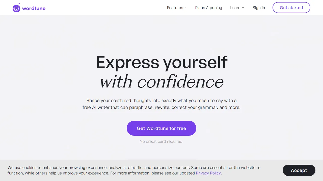 Wordtune Readのスクリーンショット
