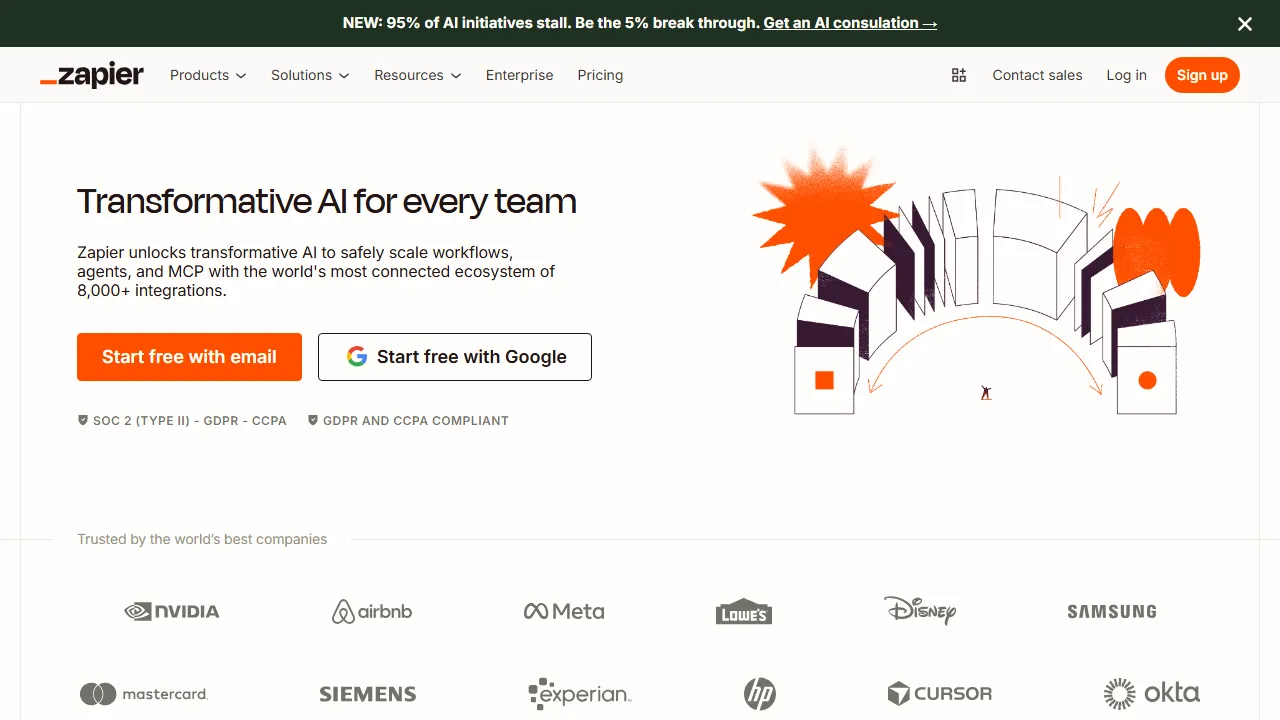 Zapier AIのスクリーンショット